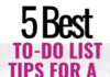 Management : 5 Best to-do List Tips for a Stress Free Day