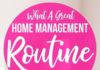 Management : What A Great Home Management Routine Looks Like