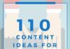 Marketing strategies : 110 Content Ideas For Your E-Commerce Email Newsletter