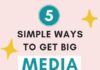 Marketing strategies : 5 Ways to Get Big Media Exposure For Your Business & Products