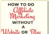Marketing strategies : Affiliate Marketing Without A Website Or Blog