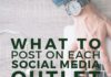 Marketing strategies : What to Post on Each Social Media Outlet