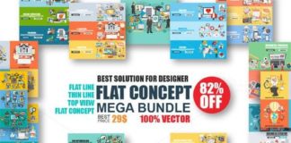 Medical infographic : 82% OFF Flat Concept Mega Bundle. Medical Infographic. $29.00
