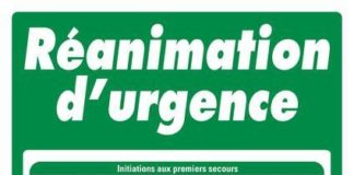 Medical infographic : Affiche de premiers secours sur la réanimation d'urgence