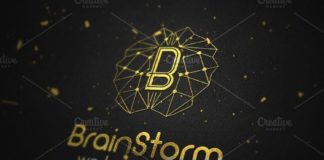 Medical infographic : Brain Storm Logo Concept. Medical Infographic