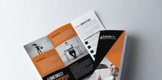 Medical infographic : Business Trifold Brochure Template. Medical Infographic