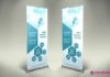 Medical infographic : Family Medicine Roll Up Banner v030. Medical Infographic