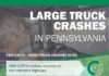 Medical infographic : Larger Truck Crashes In Pennsylvania #infographic #Accidents