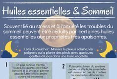Medical infographic : Les huiles essentielles du sommeil