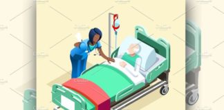 Medical infographic : Medical Black Nurse Isometric People , #Affiliate, #editable#versions#programs#i…