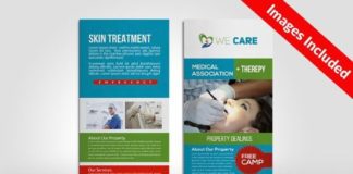 Medical infographic : Medical Rack Card Template. Creative Business Card Templates