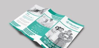 Medical infographic : Medical Trifold Brochure. Brochure Templates