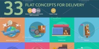 Medical infographic : Medical infographic : Flat Concept for Cargo and Delivery. Universe Infographics