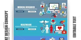 Medical infographic : Medical infographic : Flat Medical And Healthcare Concept. Medical Infographic. $5.00