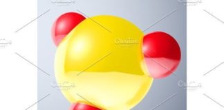 Medical infographic : Medical infographic : Glossy connected 3D balls with reflections. Infographic Elements