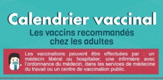 Medical infographic : Medical infographic : Infographie : le calendrier vaccinal des adultes