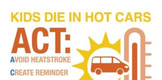 Medical infographic : Medical infographic : Never leave your child alone in a car