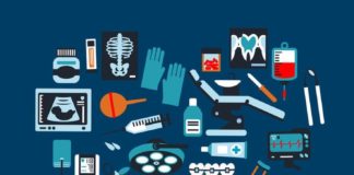 Medical infographic : Medical infographic poster background. Photo about design, chair, capsule, healt…