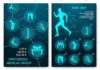 Medical infographic : Medical infographic with orthopedic anatomy charts #motion#silhouette#marked#pel…