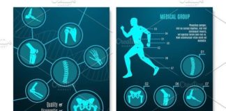Medical infographic : Medical infographic with orthopedic anatomy charts. Medical Infographic