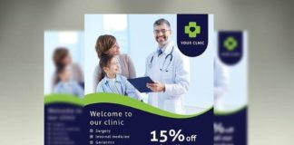 Medical infographic : Medicine Flyer – 033. Flyer Templates