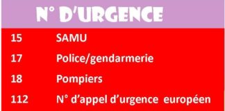 Medical infographic : Numéros d'urgence