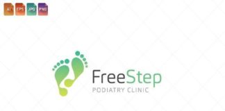 Medical infographic : Podiatry Logo Template 3. Medical Infographic