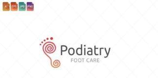 Medical infographic : Podiatry Logo Template 5. Medical Infographic