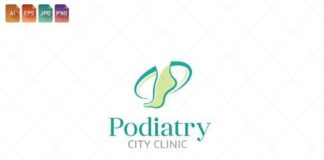 Medical infographic : Podiatry Logo Template 8. Medical Infographic