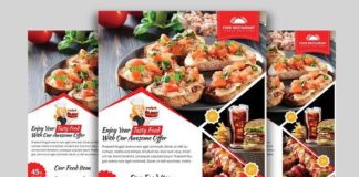 Medical infographic : Restaurant Flyer. Vol-08. Flyer Templates