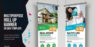 Medical infographic : Rollup Banner Signage v4. Medical Infographic