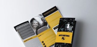 Medical infographic : Tri Fold Automotive Brochure. Medical Infographic