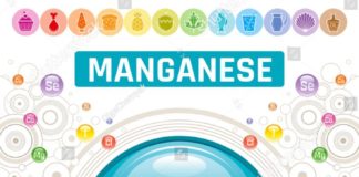 Medical infographic : Vector illustration eps10, isolated background. Realistic Manganese Mn mineral v…