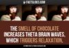 Psychology : The smell of chocolate increases theta brain waves, which triggers relaxation.