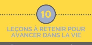 Psychology : Infographie : 10 leçons à retenir pour avancer dans la vie
