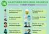 Psychology : Infographie : 16 habitudes des gens heureux