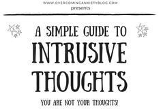 Psychology : Intrusive Thoughts Infographic