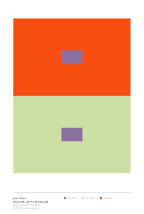 Psychology : Psychology : COLOR RELATIVITY-josef albers interaction of ...