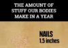 Psychology : The amount of stuff our bodies make in a year
