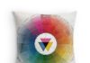 Psychology : ‘Ancient Colour Wheel’ Throw Pillow by JoolyA