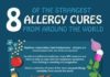 Science infographic – 8 of the strangest allergy cures from around the world