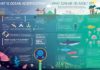 Science infographic – Alicia Clough – Ocean acidification, caused by the addition of huge amounts of c…