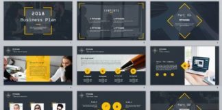 Science infographic – Business infographic : 26+ company Business Year report PowerPoint Template