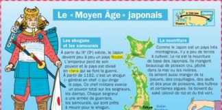 Science infographic – Educational infographic : CULTURE – Le Moyen Age japonais