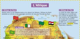 Science infographic – Educational infographic : Fiche exposés : L’Afrique…