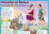 Science infographic – Educational infographic : Fiche exposés : Romulus et Remus (création de Rome)…