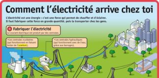 Science infographic – Fiche exposés : Comment l’électricité arrive chez toi