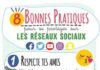 Science infographic – Infographie : 8 bonnes pratiques pour se protéger sur les réseaux sociaux