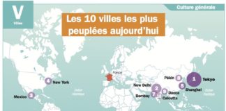 Science infographic – Les 10 villes les plus peuplées aujourd’hui