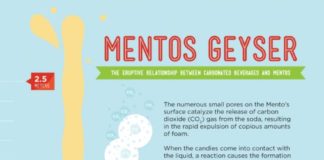 Science infographic – Mentos Geyser